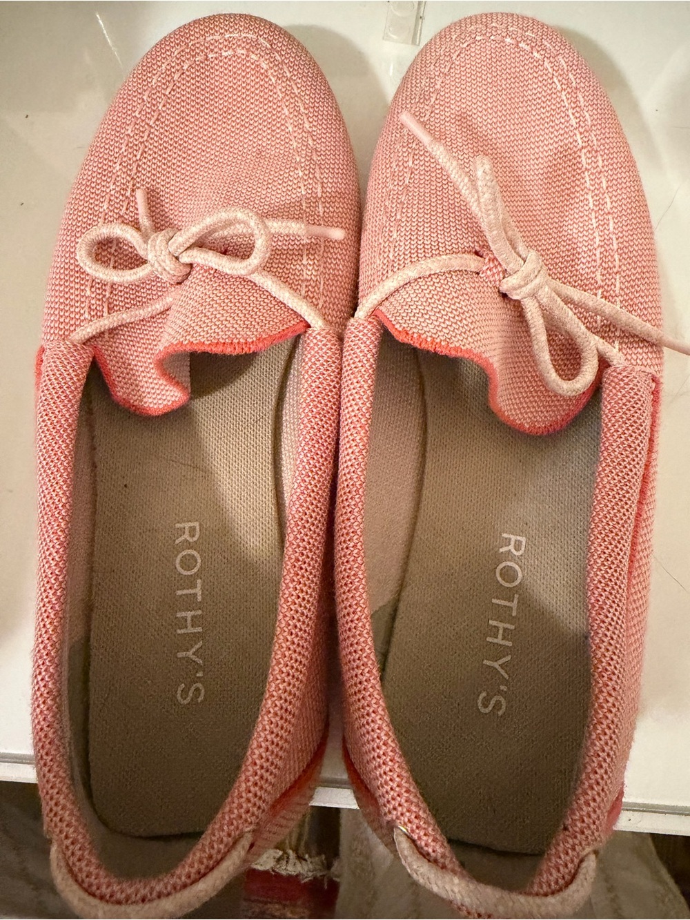 Like New Rothy's Women's The Boat Shoe Sunbaked Pink